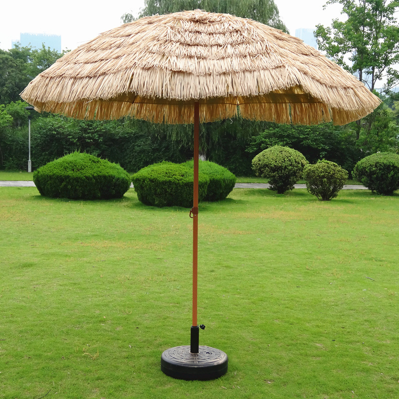 7Ft Thatch Patio Creative Customized Straw Grass Beach Umbrella Portable, Hula Cheap Hawaii Parasols Beach Umbrella Outdoor