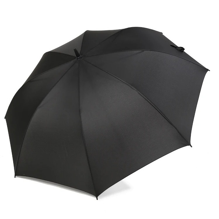 30 Inch Windproof Fiberglass Black Business Paragua Advertising Factory Logo Custom Golf Umbrella