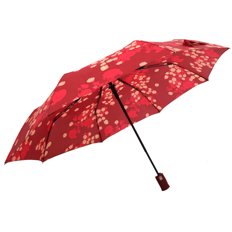 21 inches  8 ribs  wholesale heat transfer automatic  folding  rain umbrella