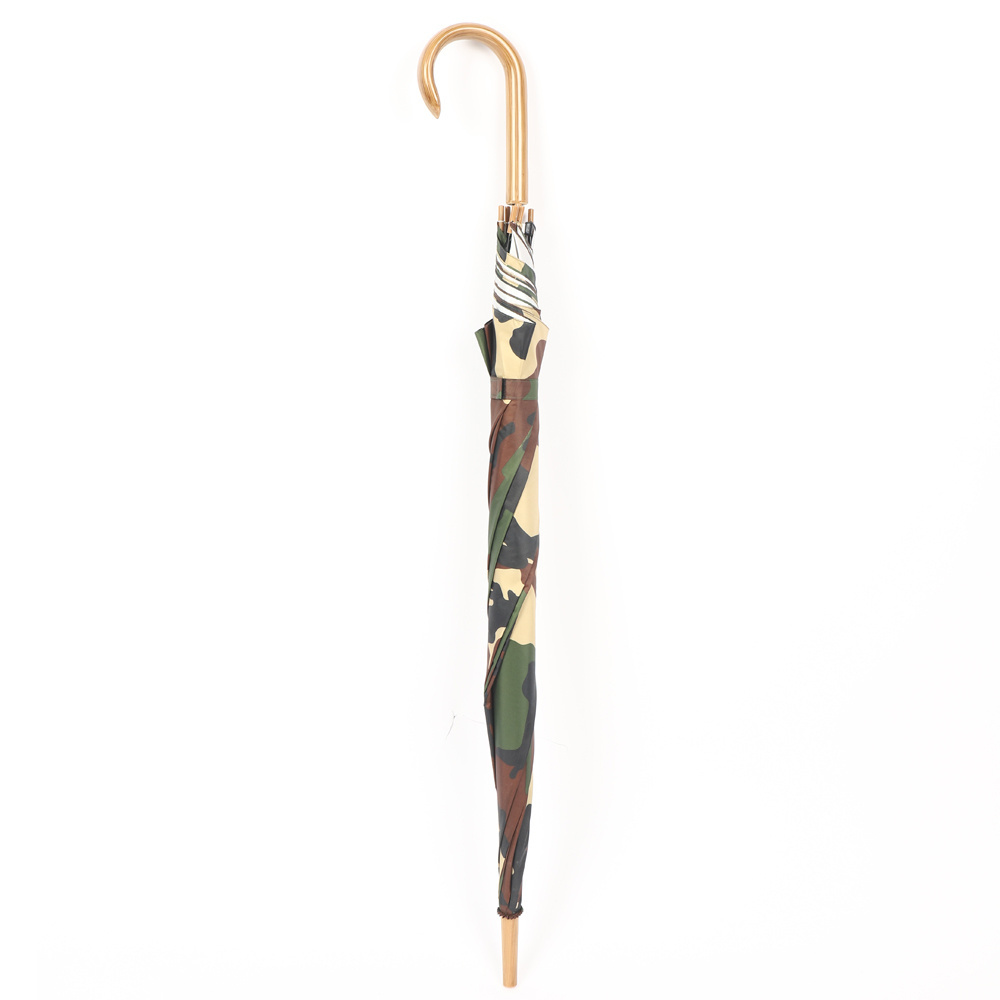 Wholesale Cheap Auto Open 27-inch 8K Straight Stick Camouflage Umbrella