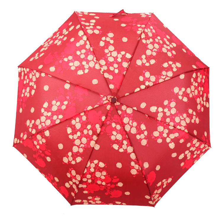 21 inches  8 ribs  wholesale heat transfer automatic  folding  rain umbrella