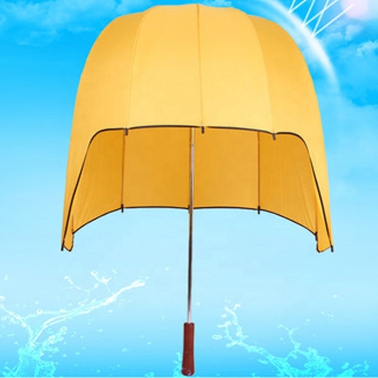 hot sales popular factory new design windproof rainproof parent-child bike and motorcycle fancy helmet umbrella