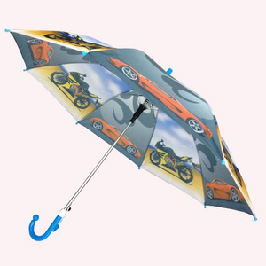 2022 new car full printing cartoon boys kids children umbrella