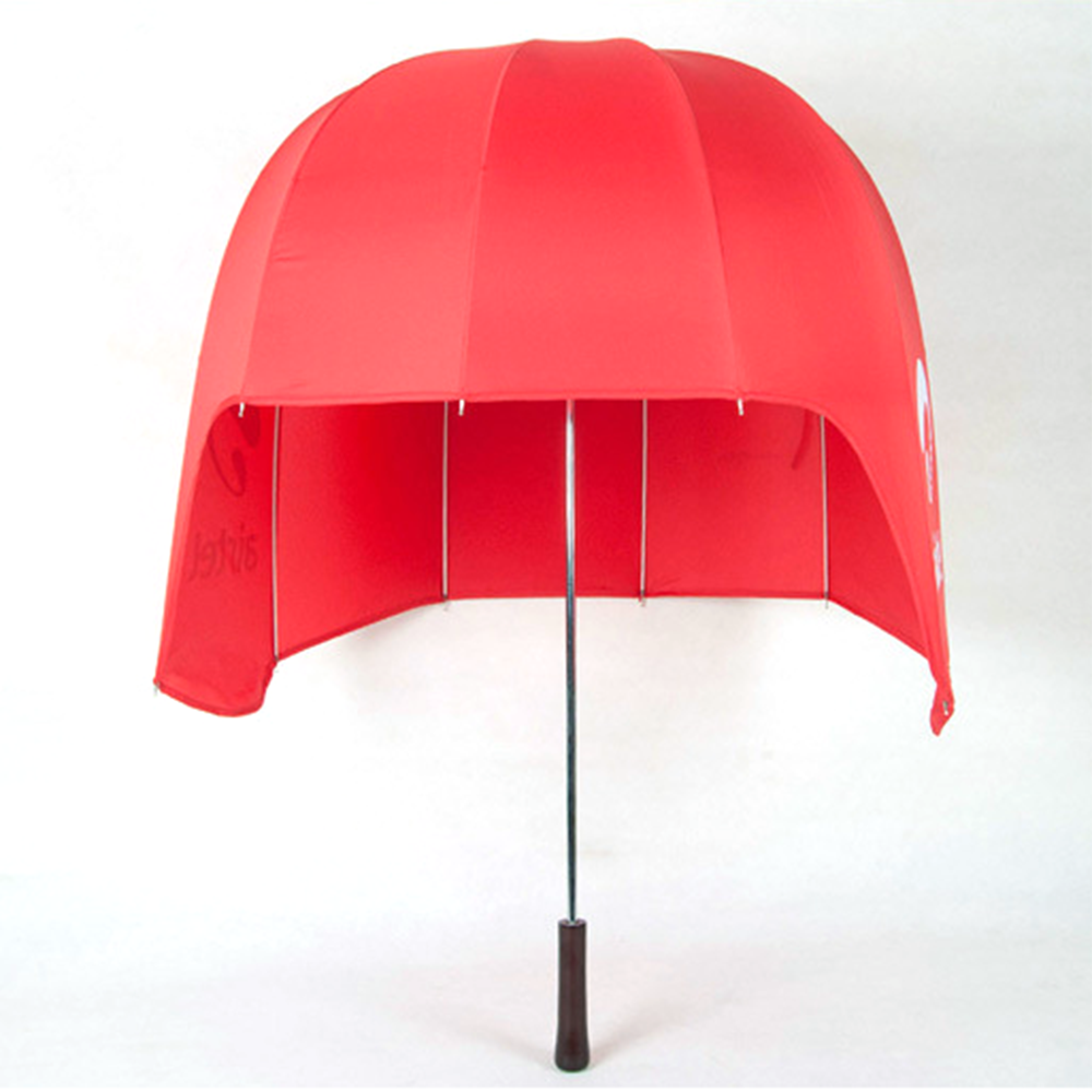 New design children helmet umbrella for bike and motorcycle, hot sales sun and rain 10K straight umbrella*