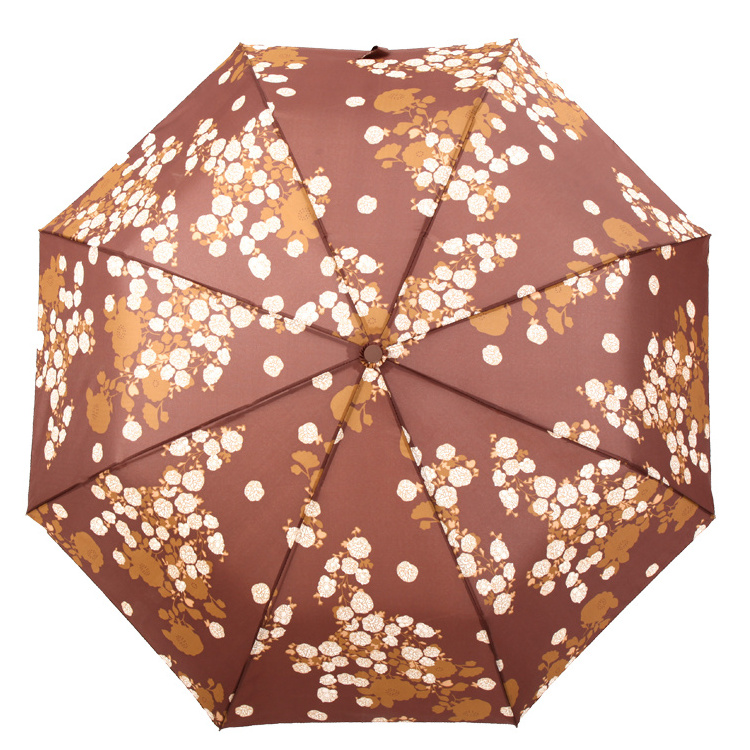 21 inches  8 ribs  wholesale heat transfer automatic  folding  rain umbrella