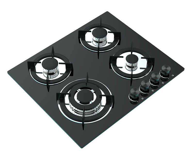 Cheapest Built In Glass Cooker Plate Automatic Fires 4 Ring Burner Gas Stove