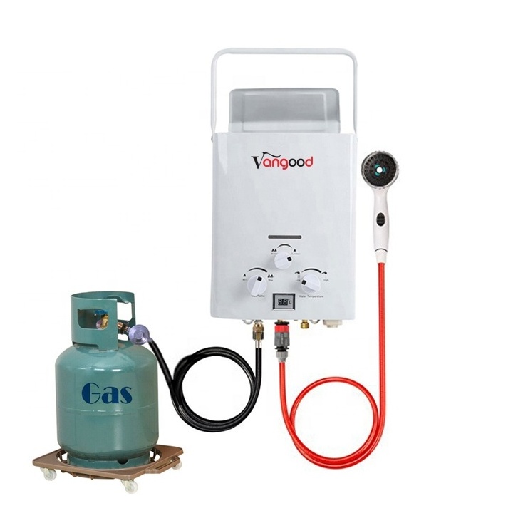 CE Gas Camping Camper Shower Gaz Caravan Propane Tankless Portable Hot Water Heaters