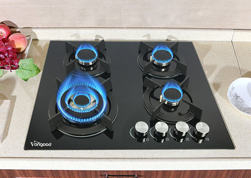 Cheapest Built In Glass Cooker Plate Automatic Fires 4 Ring Burner Gas Stove