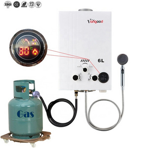 Calefont Custom Or Standard Gaz Geyser Boiler Heaters Hot Shower Propane Instant Butane Tankless Portable Gas Water Heater 6L