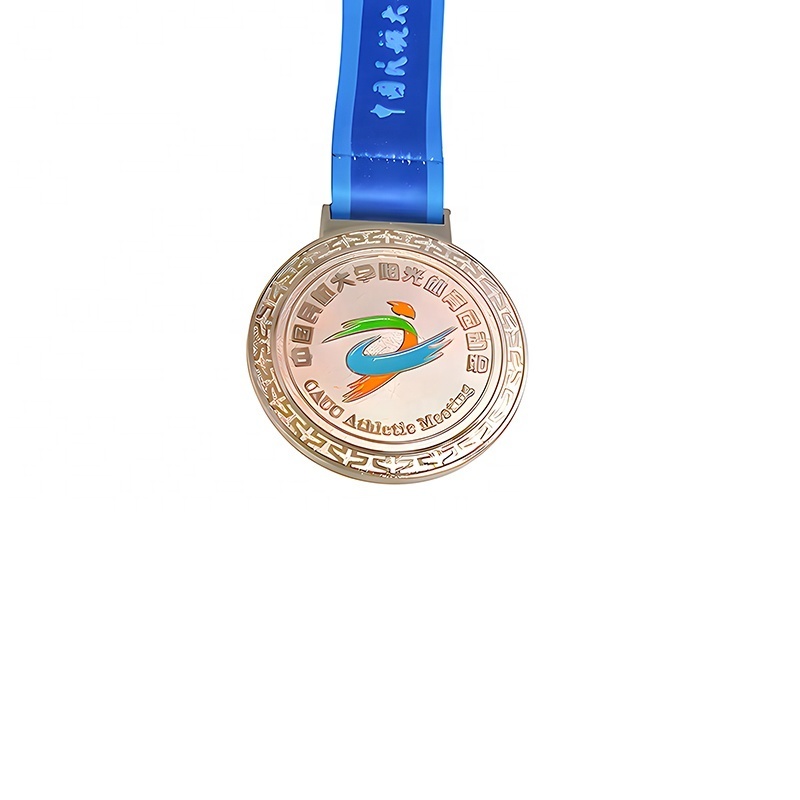 Wholesale High Quality Custom Metal Brass Stamped Antique Copper Plated Olympics Medals For Collection