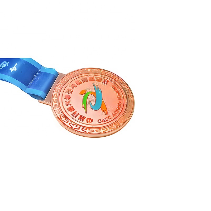 Wholesale High Quality Custom Metal Brass Stamped Antique Copper Plated Olympics Medals For Collection