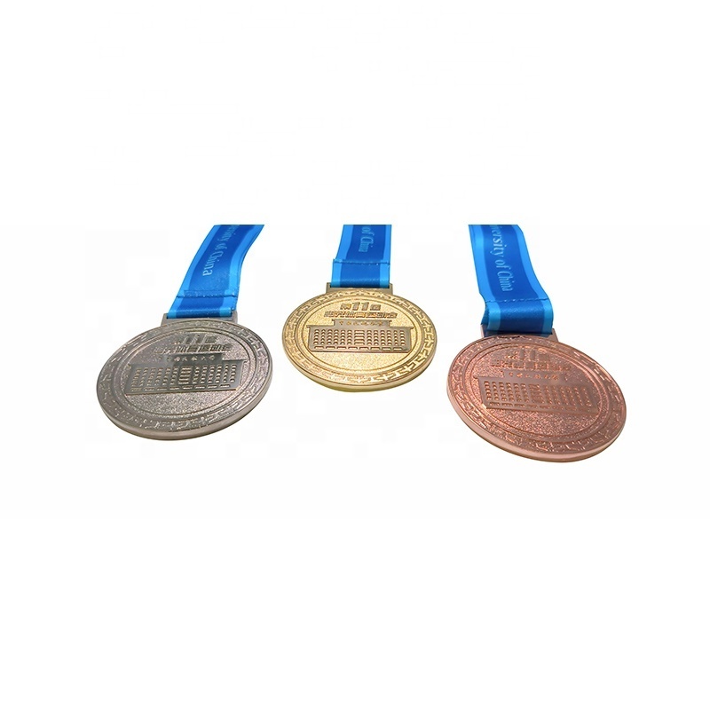 Wholesale High Quality Custom Metal Brass Stamped Antique Copper Plated Olympics Medals For Collection