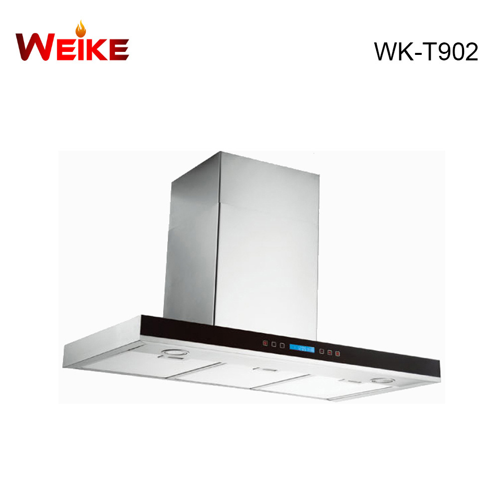 Kitchen appliance T shape stainless steel chimney 90cm hood in Vent Fan cooker hood with filters