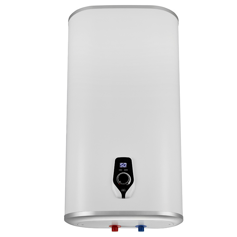 Waterproof IPX4 Slim Flat Vertical Rectangular Enamel Double Tank Boiler Home Appliance Electric Water Heater Storage