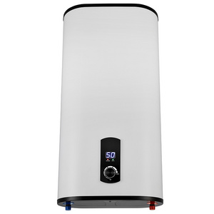 Waterproof IPX4 Slim Flat Vertical Rectangular Enamel Double Tank Boiler Home Appliance Electric Water Heater Storage