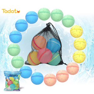 12 Pack Summer Reusable Refillable Self Sealing Fast Filling Silicone Water Bomb Balloons