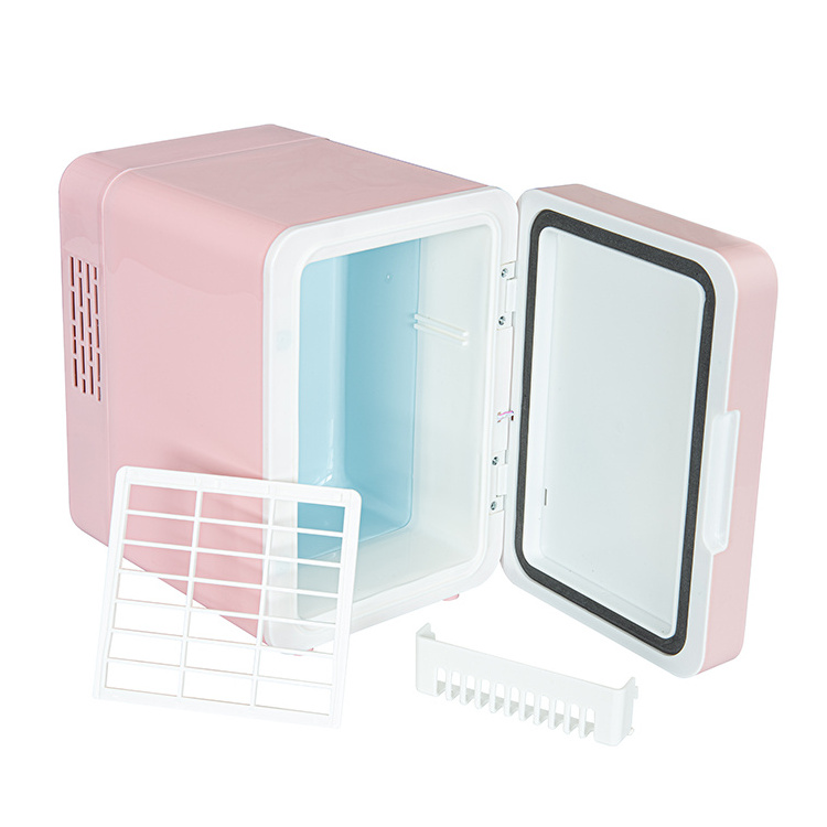 Professional SkinCare TableTop  Fridge Car 12V Beauty Refrigerator  Mini Fridge with Glass  Door