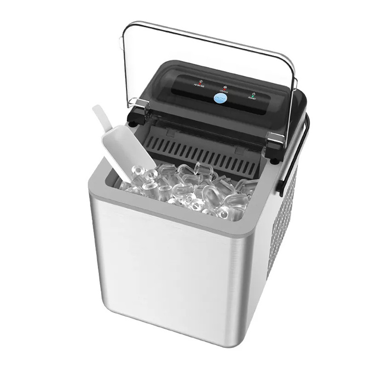 OEM/ODM Wholesale Home Small Counter Top 12kgs/24h Portable Ice Cube Makers Fast Ice Maker Machine for Home/Offiice/Bar