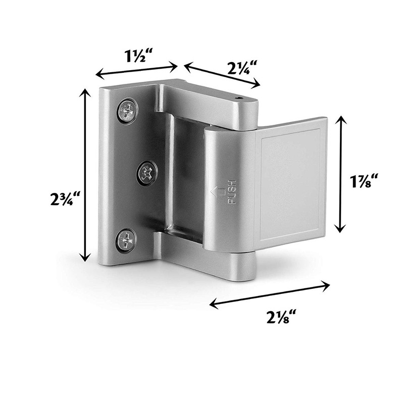 High Quality Brushed Nickel Door Latch Extra High Resistance Home Door Security Lock Reinforcement Privacy Door Latch