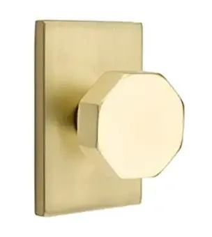 Modern Main Wooden Entry Exterior Interior Square Entrance Privacy Passage Dummy Brass Door Knob Handle Lock