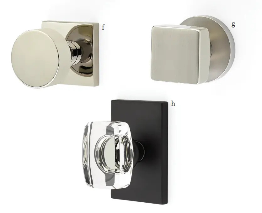 Modern Main Wooden Entry Exterior Interior Square Entrance Privacy Passage Dummy Brass Door Knob Handle Lock