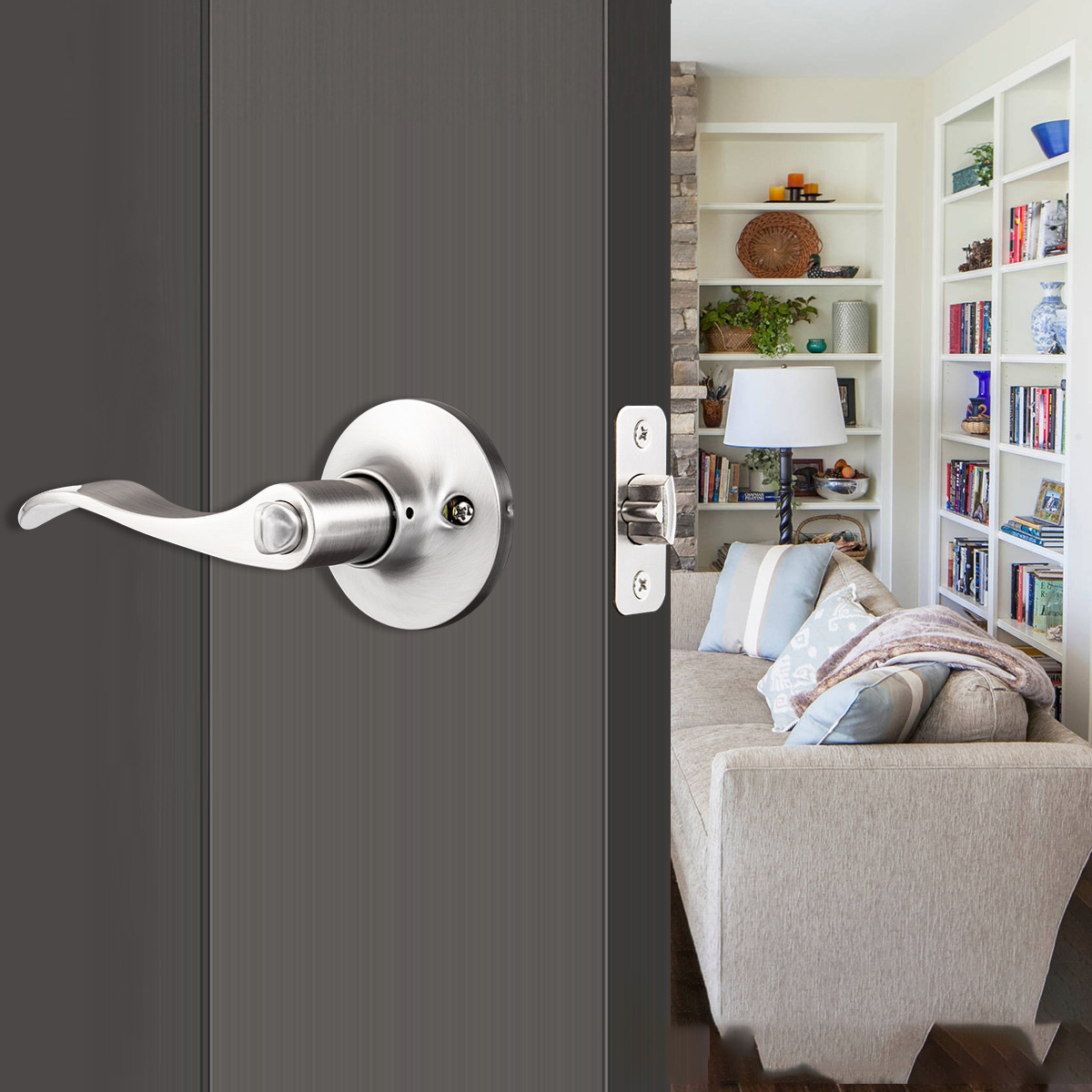 Easy Install Door Lever Lock Security Locks Door Handel Lock And Key Entry Wave Lever lockset