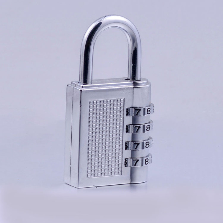 Top Quality Black 4 Digit Padlock Luggage Cabinet Gym Door Suitcase Password Code Lock Factory Supply Combination Lock