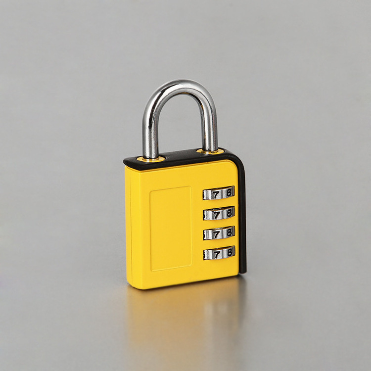 Safety Padlock Four Zinc Alloy Digits Code Resettable Password Combination Locks For Gym Sport Locker