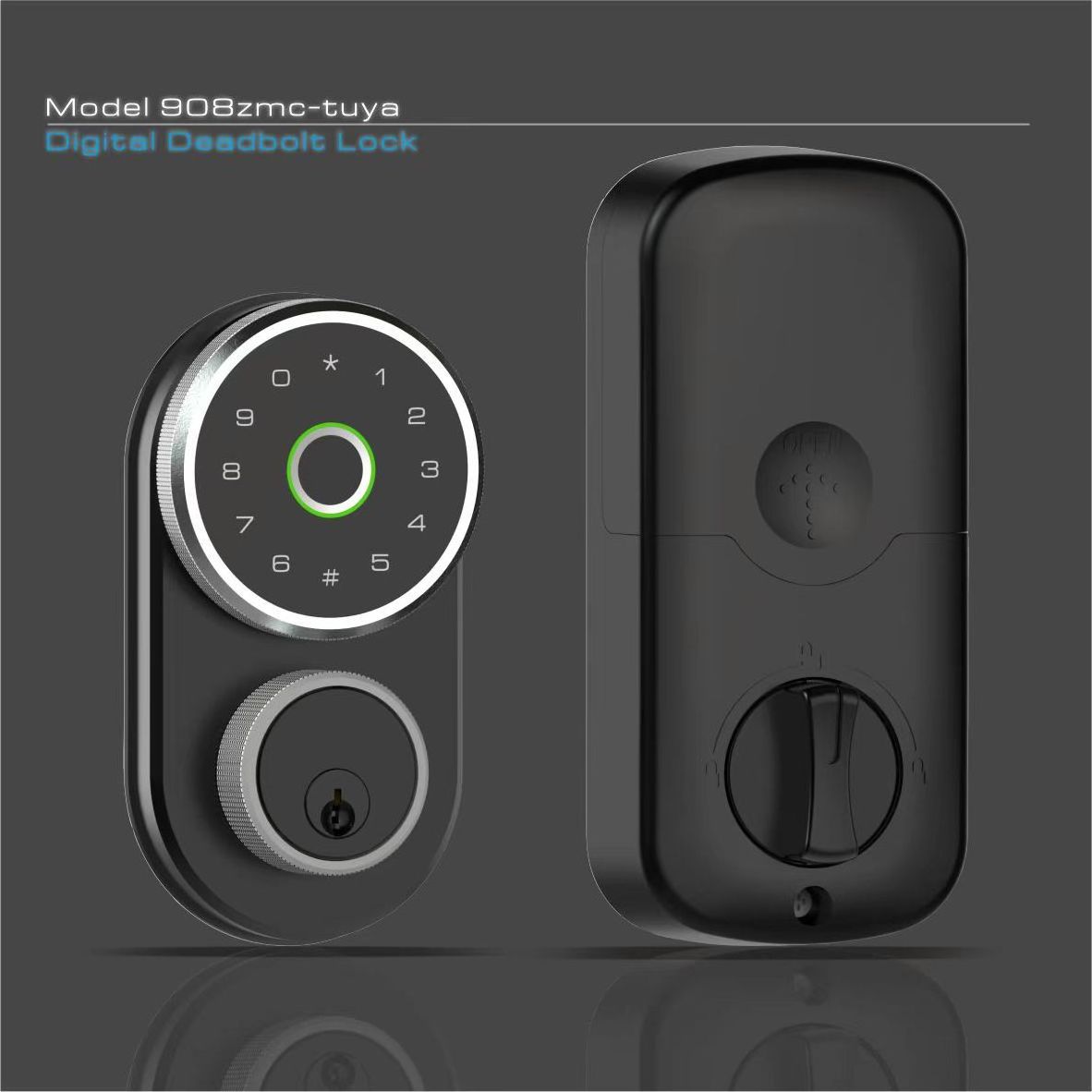 Manufacturer Fingerprint Deadbolt Door Lock Black Silver Passcode Deadbolt Smart Lock