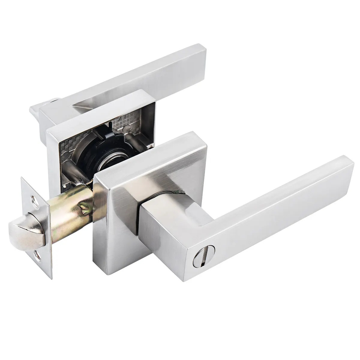 Quick Release Function Heavy Duty Leverset Privacy/bathroom/ Bedroom Function Lever Handle Door Lock