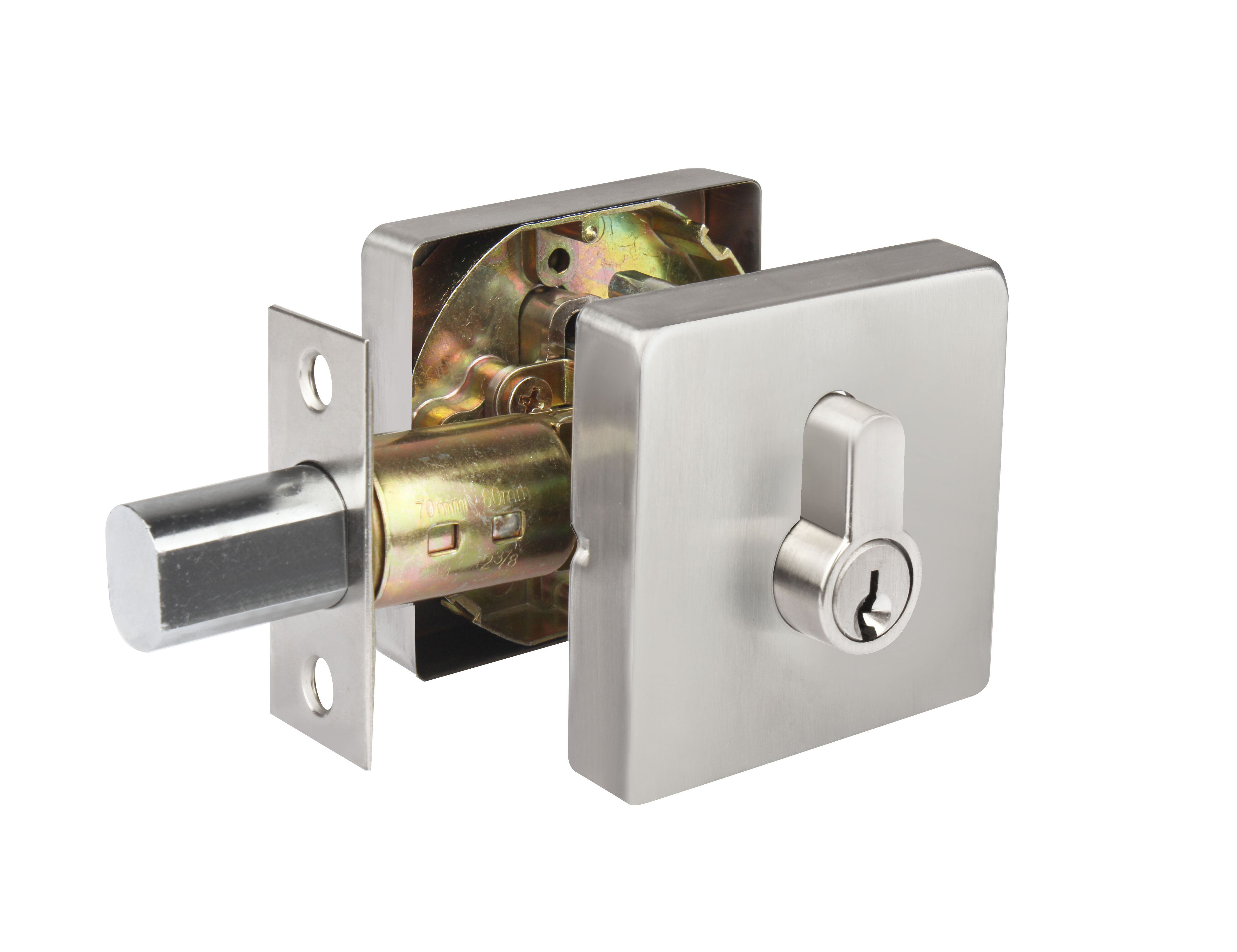 Passage way Home Bedroom Deadbolt  Lock Set Single Side Option Security Locked Door for entrance door