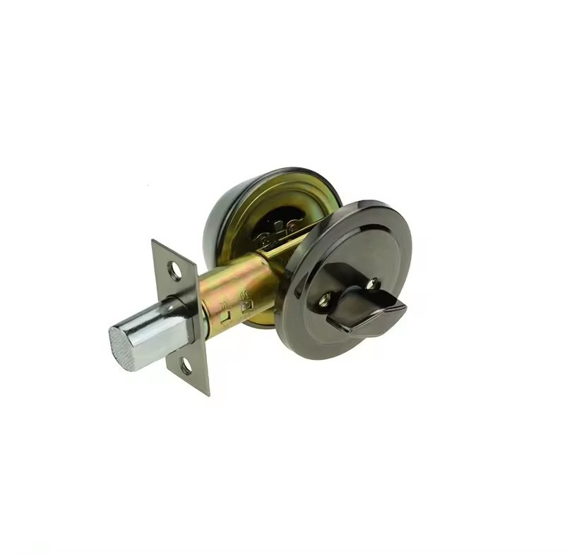 High Security Double Cylinder Deadbolt Lock Cylindrical Round Knob Lockset Deadbolt Door Lock