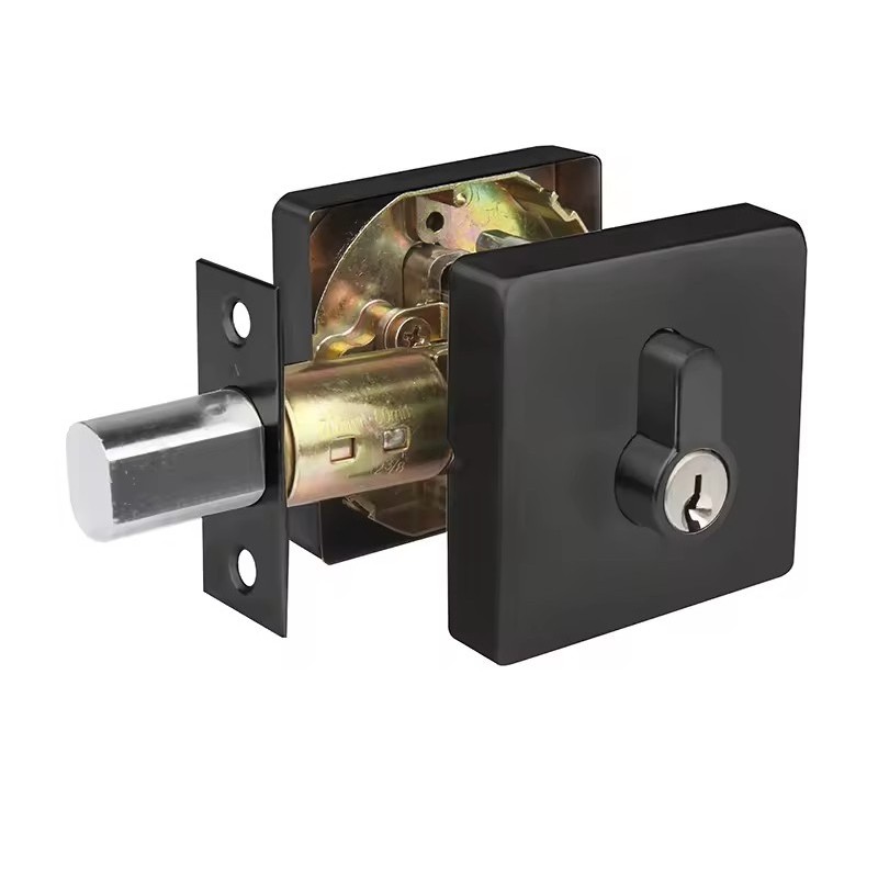 High Security Double Cylinder Deadbolt Lock Cylindrical Round Knob Lockset Deadbolt Door Lock