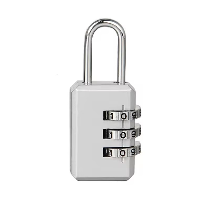 High Quality Classic Zinc Alloy Long Shackle Travel Code Lock With Code Wheels