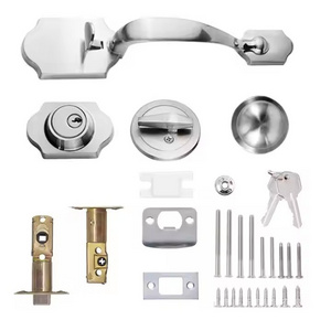 American Style Exterior Main Door Handleset Grip Handleset Safety Handle Exterior Door Lockset Pull Grip Door Lock