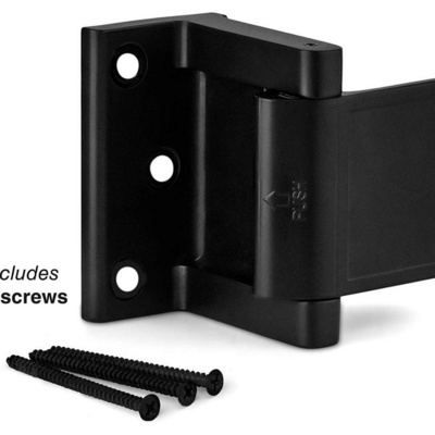 Reinforced door lock high defender security Black door latch guard security door lock Hotel reinforcement lock Child Proof