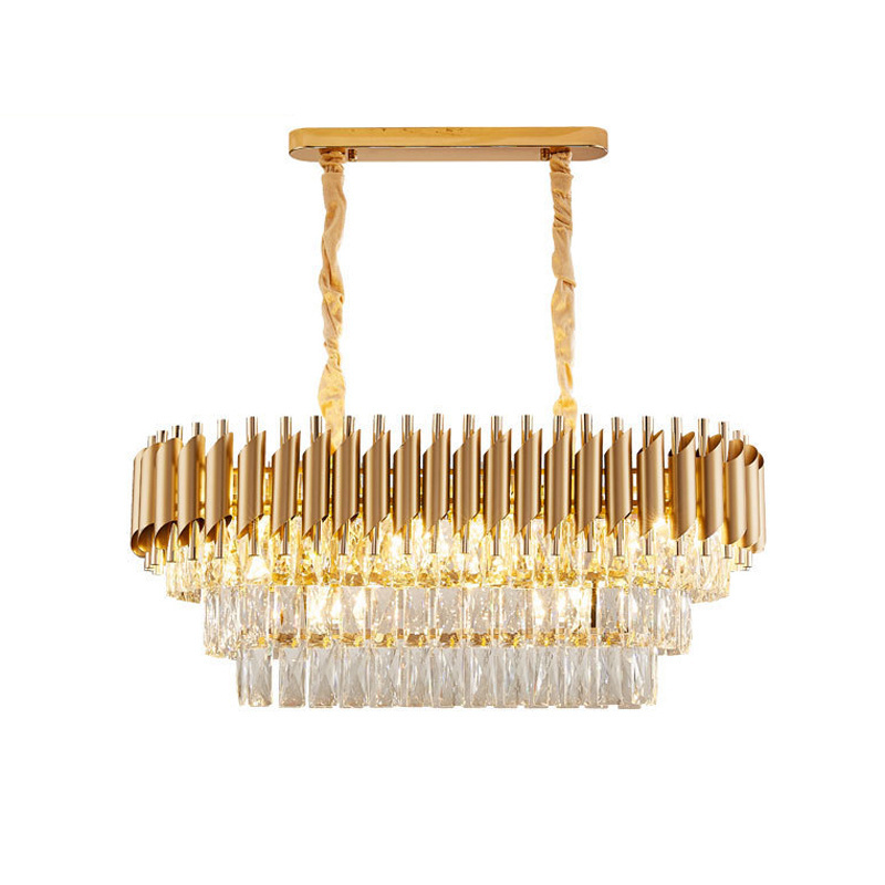 High quality crystal chandeliers lighting modern luxury chandeliers pendant lights gold wedding chandelier living room hang lamp