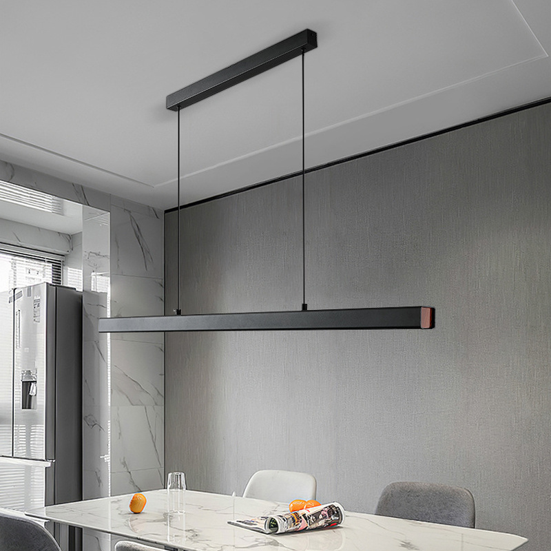 Decorative black white modern office pendant light ceiling led linear light fixture led linear pendant lights for indoor