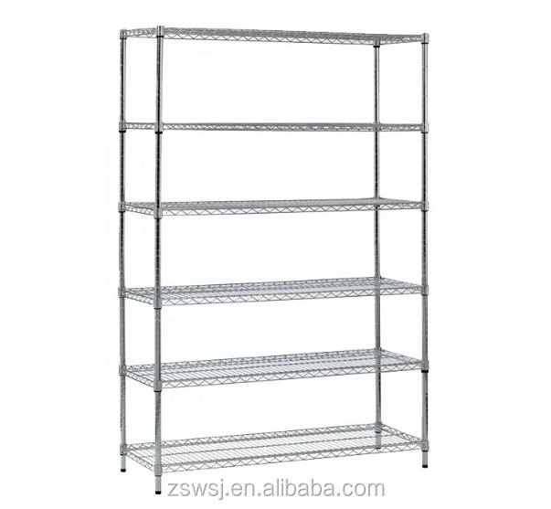 NSF chrome wire shelving Kitchen Heavy duty greenhouse showroom display wire shelving W-5400b2