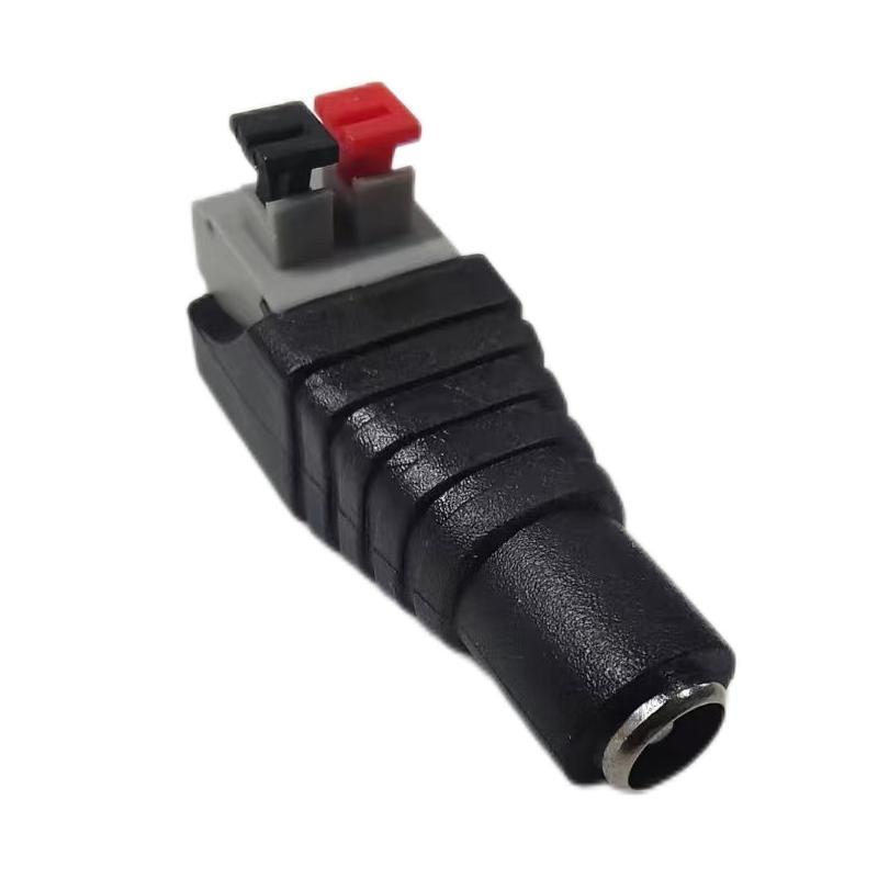 High quality Male and female 2.1 x 5.5mm 12V DC power plug jack adapter connectors for CCTV