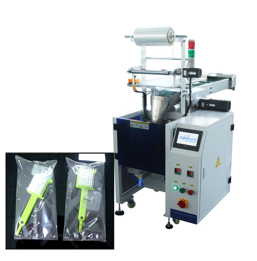 semi-automatic toys plastic parts painted parts electronic component switches packing machine with hanging hole