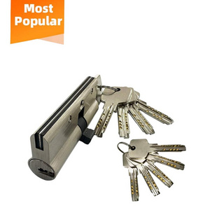 Factory price double open security anti drill security door lock cylinder with key