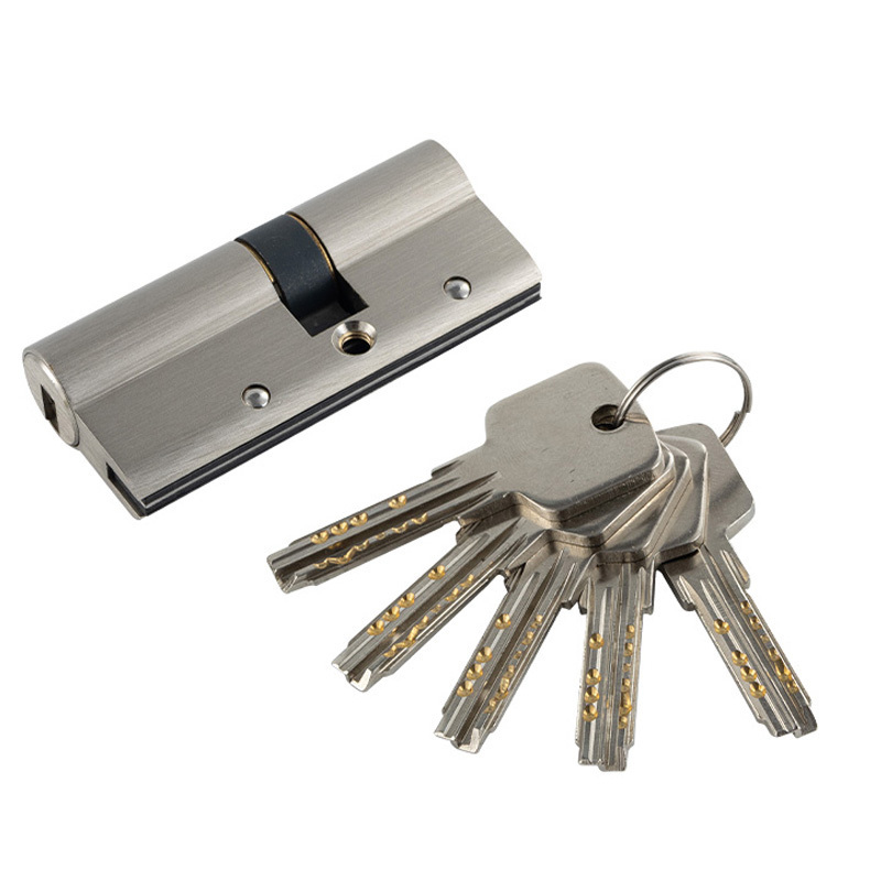 Factory price double open security anti drill security door lock cylinder with key