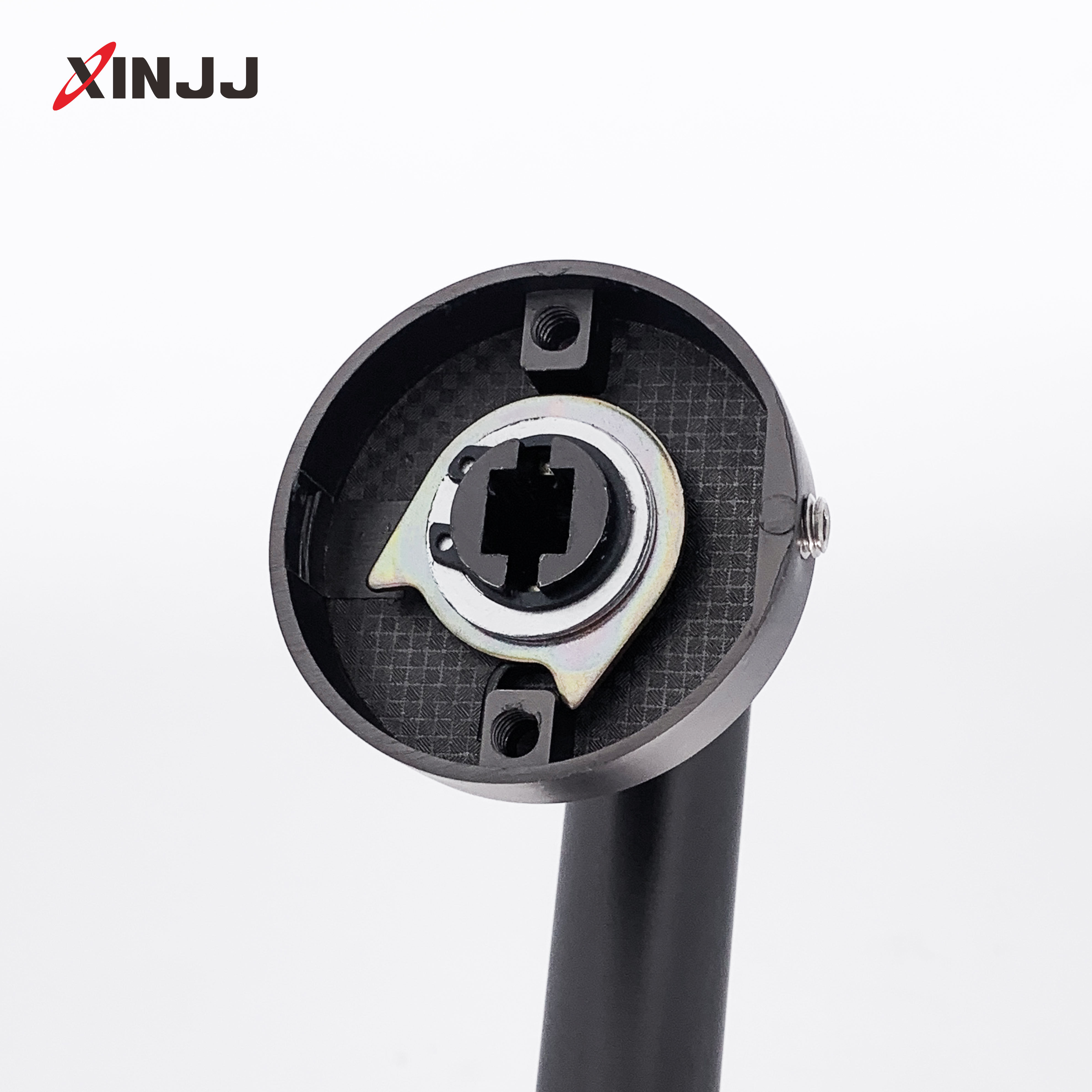 Black stainless steel split lock with handle for interior door