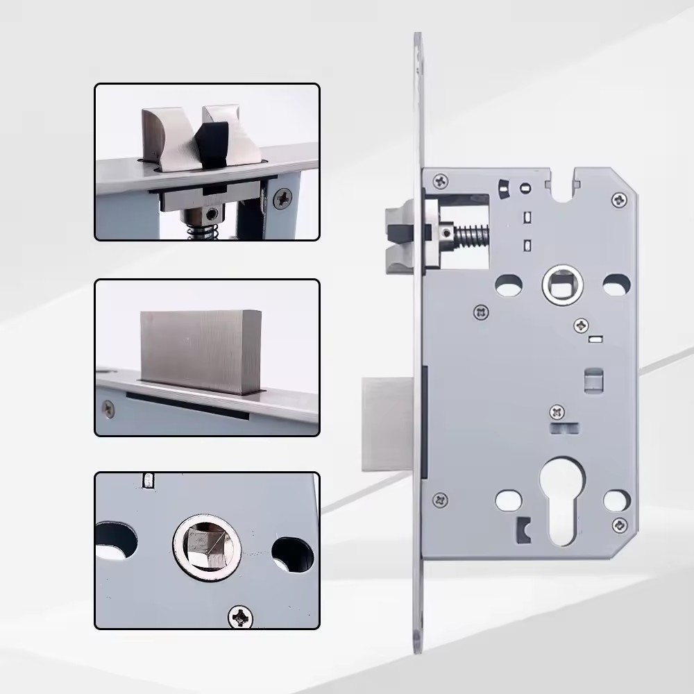 Top quality high standard zinc alloy mortise lock body silent door lock body