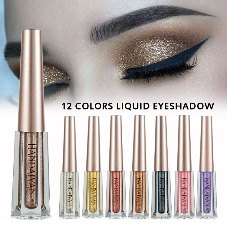 Waterproof Makeup Matt Glitter Shimmer Base Eyeshadow Liquid Set