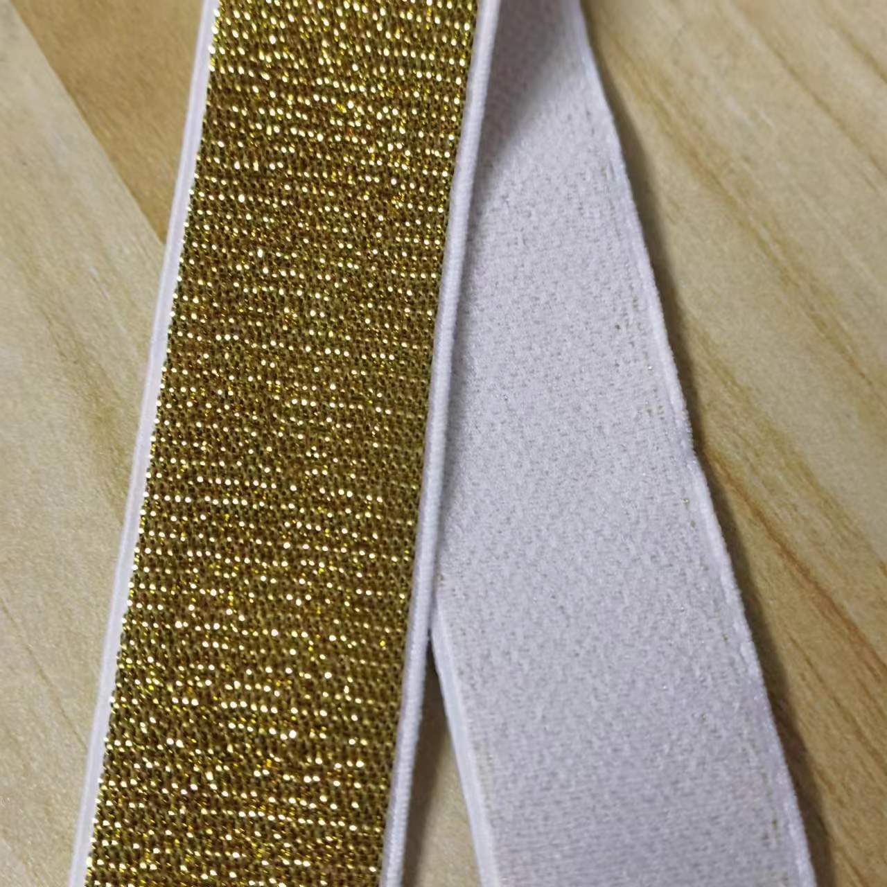 Glitter Gold Elastic Bands Rubber Band Waist Band Elastic Cord