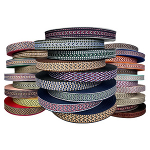 Hot Selling 3.8/5CM Jacquard Bag Strap Multipurpose Embroidery Ribbon Webbing Ethnic Style Jacquard Webbing