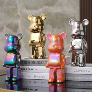 Electroplate Bear Brick Model Doll Action Statue Toy Factory Supply Top Quality Bearbrick 1000 Statue