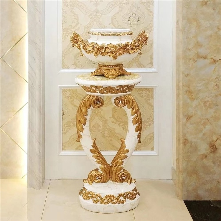 Modern luxury home living room decoration flower vase Roman column pillar vases pots and column for home decor